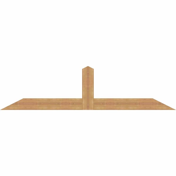 Ekena Millwork Portland Smooth Timber Gable Bracket, Western Red Cedar, 84"W x 21"H x 1 1/2"D x 5 1/2"F, 6/12 Pitch GBW084X21X0206POR00SWR - main